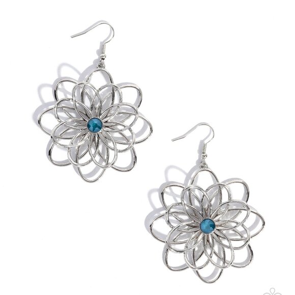 Malibu Mode - Blue Earrings - Picture 2 of 2